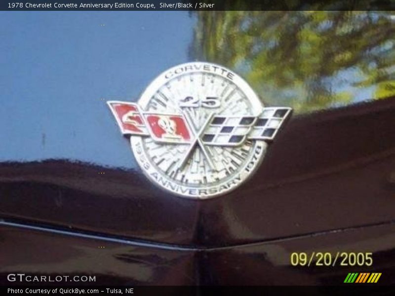 Silver/Black / Silver 1978 Chevrolet Corvette Anniversary Edition Coupe