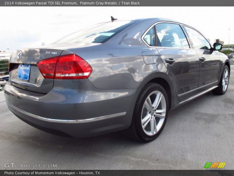 Platinum Gray Metallic / Titan Black 2014 Volkswagen Passat TDI SEL Premium