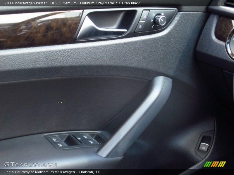 Platinum Gray Metallic / Titan Black 2014 Volkswagen Passat TDI SEL Premium
