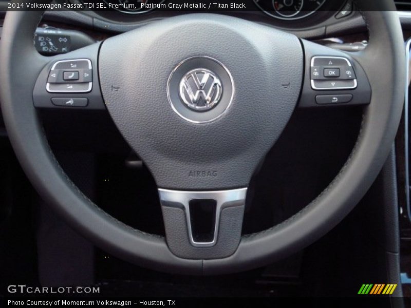 Platinum Gray Metallic / Titan Black 2014 Volkswagen Passat TDI SEL Premium