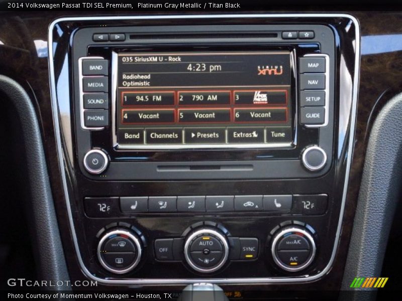 Controls of 2014 Passat TDI SEL Premium