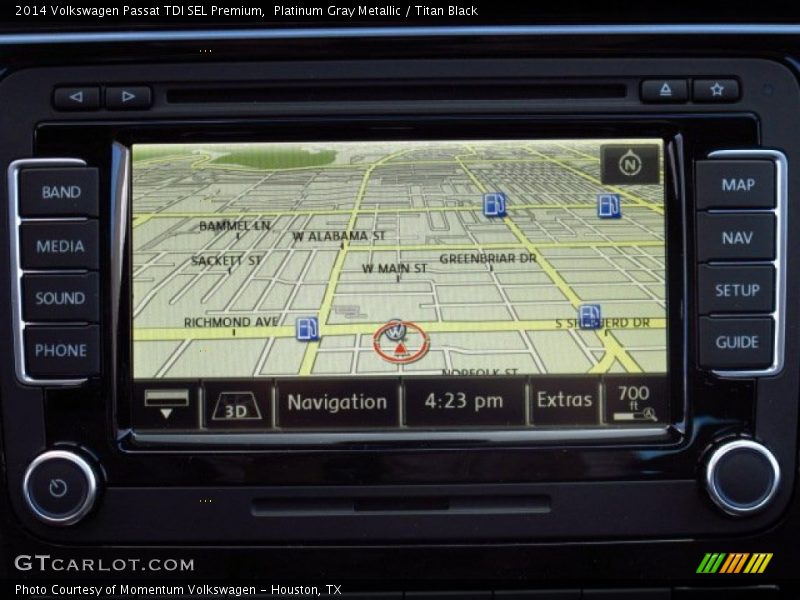 Navigation of 2014 Passat TDI SEL Premium