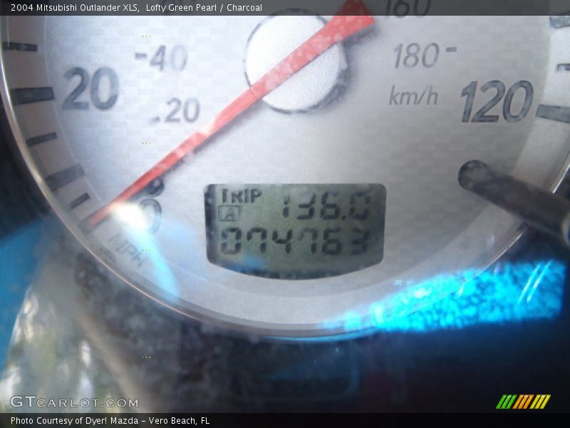 Lofty Green Pearl / Charcoal 2004 Mitsubishi Outlander XLS
