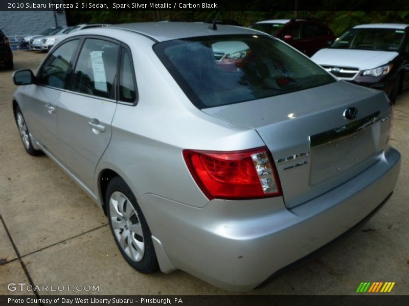 Spark Silver Metallic / Carbon Black 2010 Subaru Impreza 2.5i Sedan