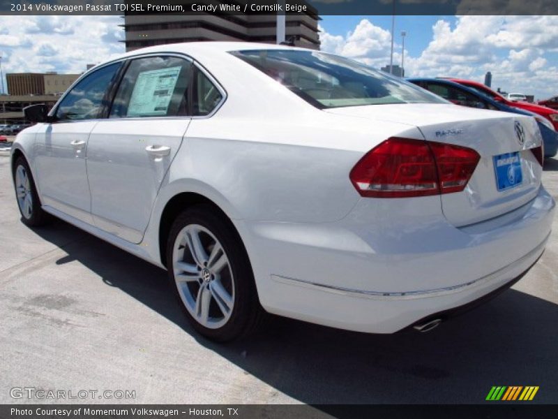 Candy White / Cornsilk Beige 2014 Volkswagen Passat TDI SEL Premium