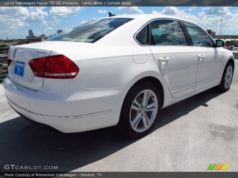 Candy White / Cornsilk Beige 2014 Volkswagen Passat TDI SEL Premium