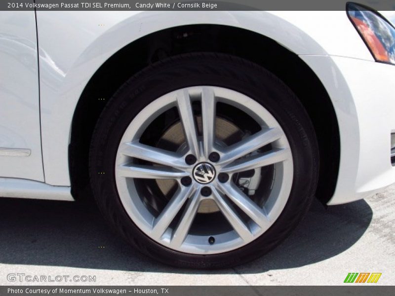 Candy White / Cornsilk Beige 2014 Volkswagen Passat TDI SEL Premium