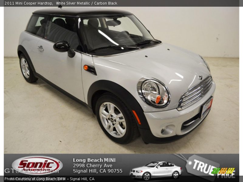 White Silver Metallic / Carbon Black 2011 Mini Cooper Hardtop