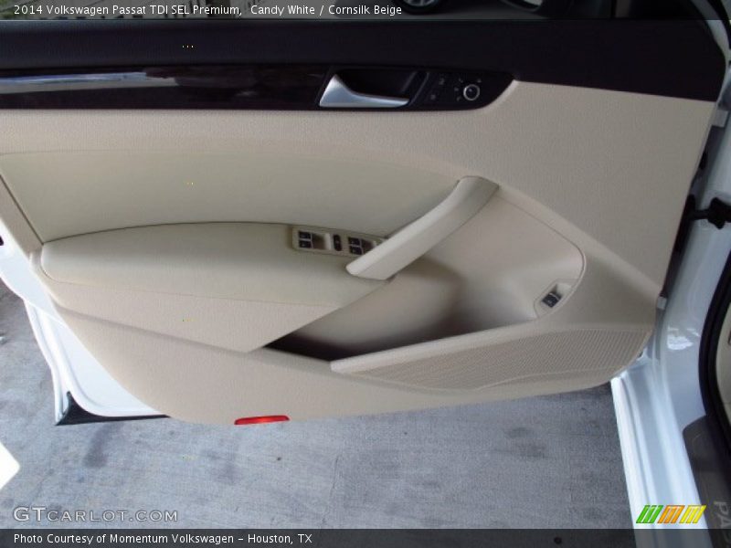 Candy White / Cornsilk Beige 2014 Volkswagen Passat TDI SEL Premium