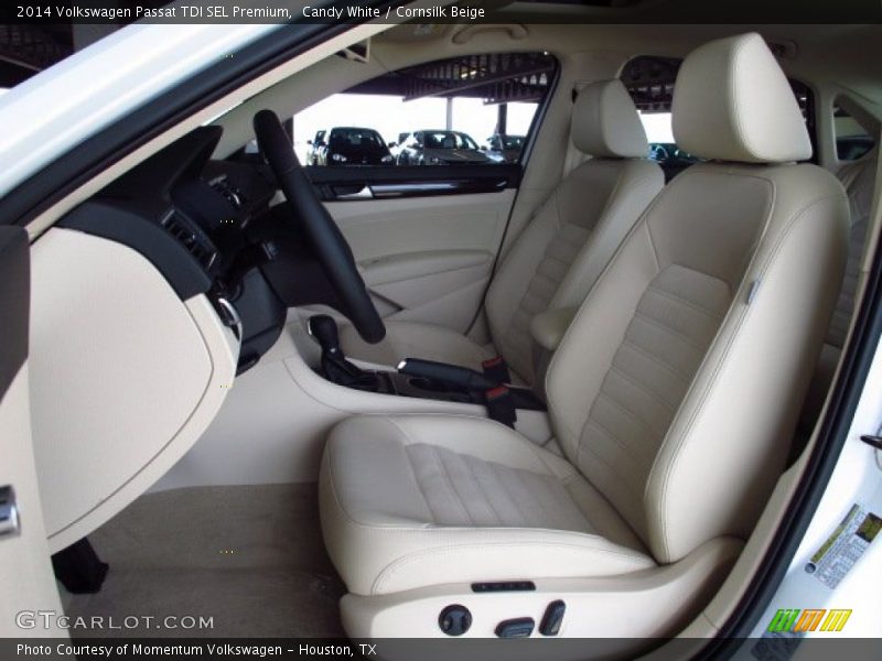 Candy White / Cornsilk Beige 2014 Volkswagen Passat TDI SEL Premium