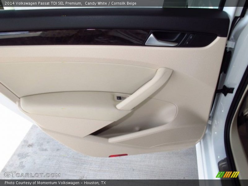 Candy White / Cornsilk Beige 2014 Volkswagen Passat TDI SEL Premium