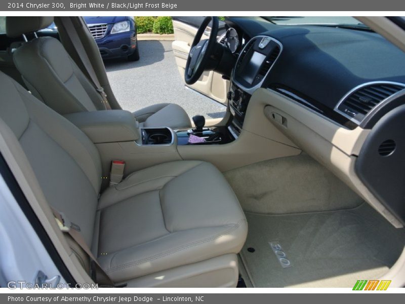 Bright White / Black/Light Frost Beige 2014 Chrysler 300