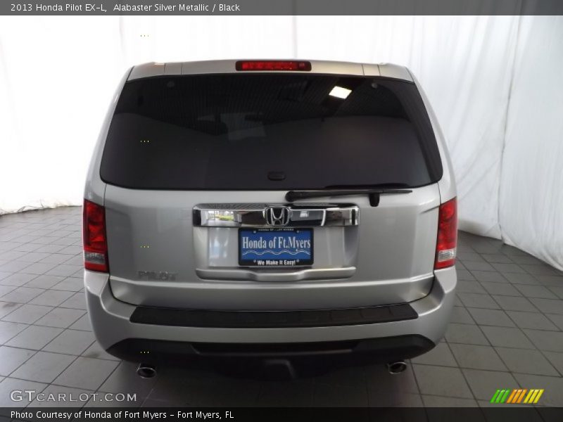 Alabaster Silver Metallic / Black 2013 Honda Pilot EX-L