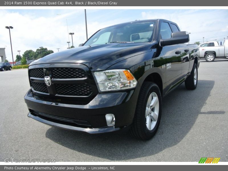Black / Black/Diesel Gray 2014 Ram 1500 Express Quad Cab 4x4