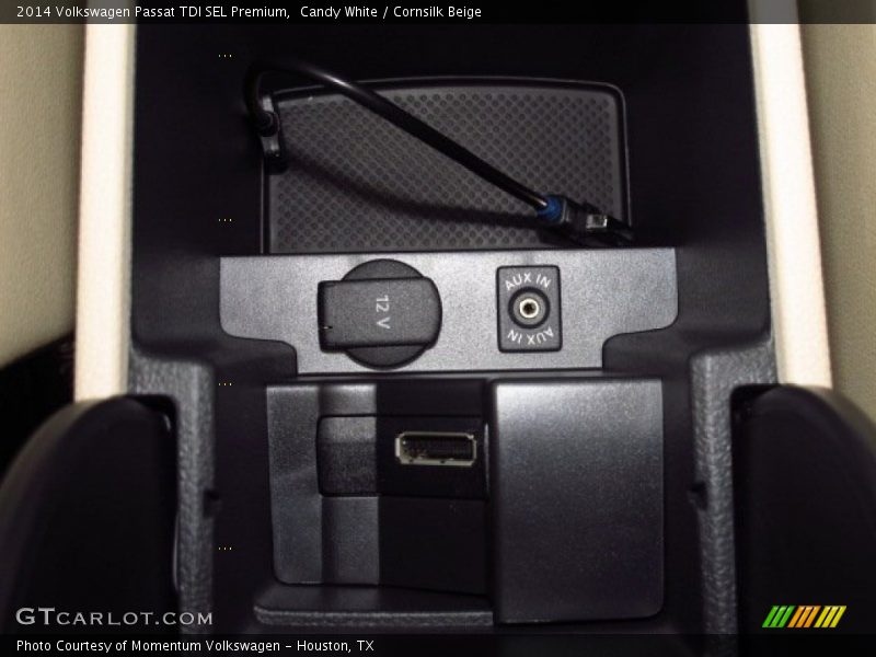 Candy White / Cornsilk Beige 2014 Volkswagen Passat TDI SEL Premium