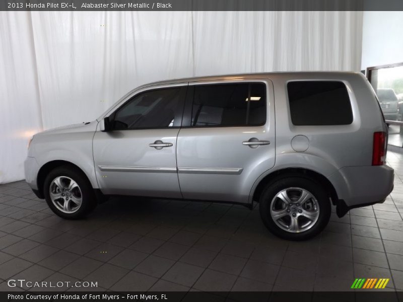 Alabaster Silver Metallic / Black 2013 Honda Pilot EX-L