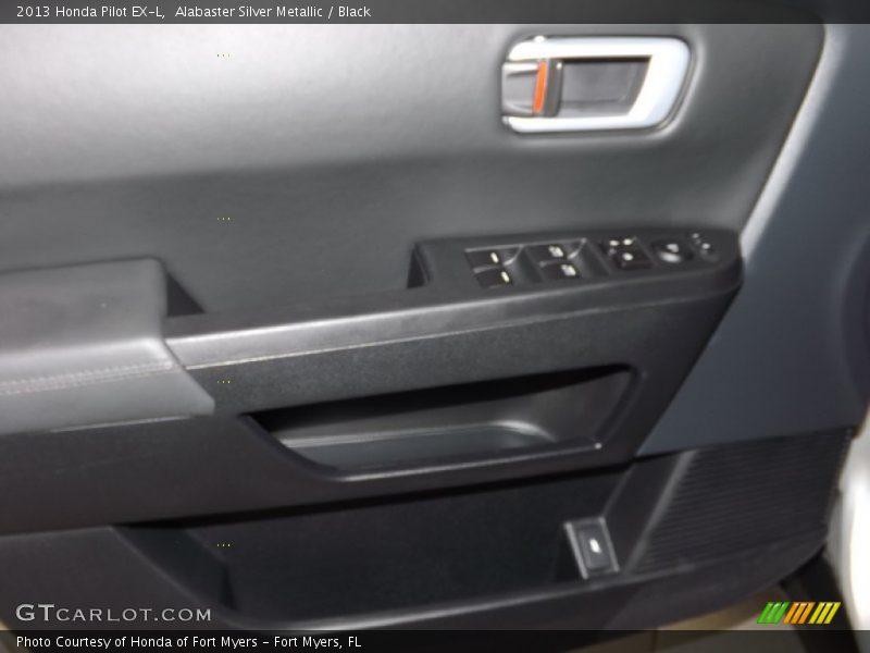 Alabaster Silver Metallic / Black 2013 Honda Pilot EX-L