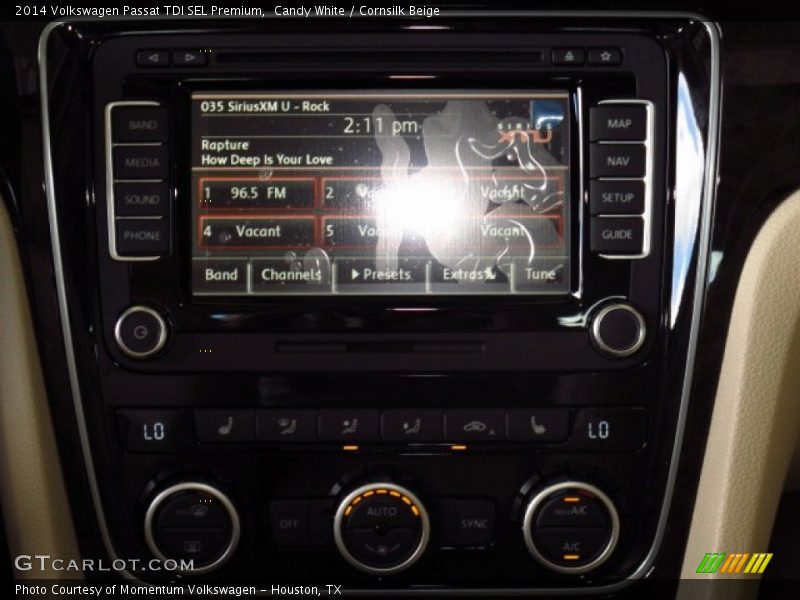 Candy White / Cornsilk Beige 2014 Volkswagen Passat TDI SEL Premium