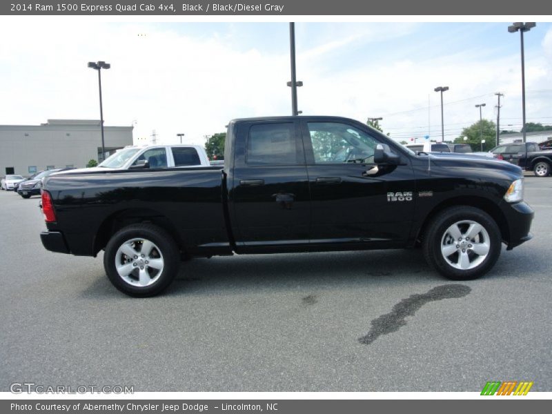 Black / Black/Diesel Gray 2014 Ram 1500 Express Quad Cab 4x4