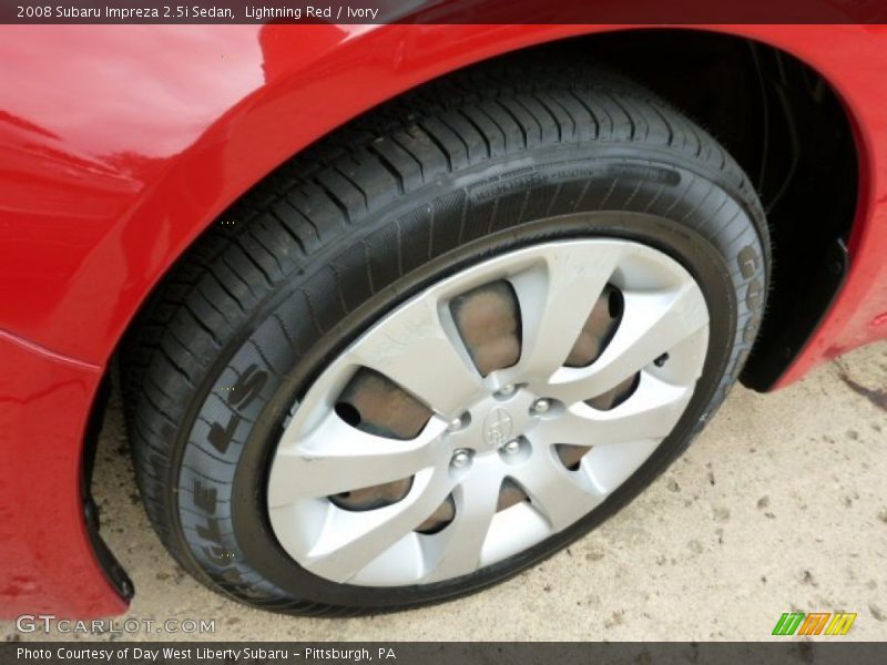 Lightning Red / Ivory 2008 Subaru Impreza 2.5i Sedan