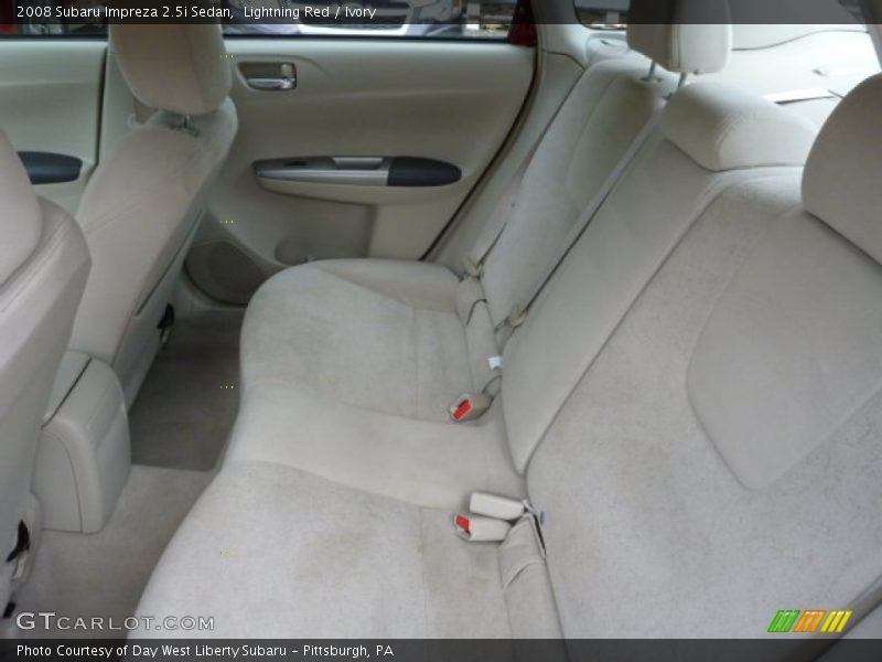 Lightning Red / Ivory 2008 Subaru Impreza 2.5i Sedan