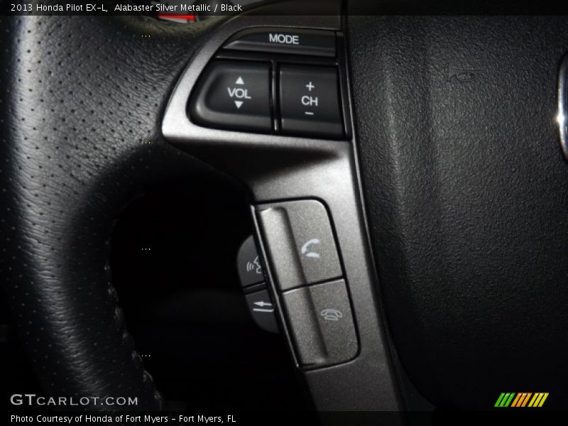 Alabaster Silver Metallic / Black 2013 Honda Pilot EX-L