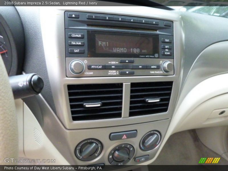 Lightning Red / Ivory 2008 Subaru Impreza 2.5i Sedan