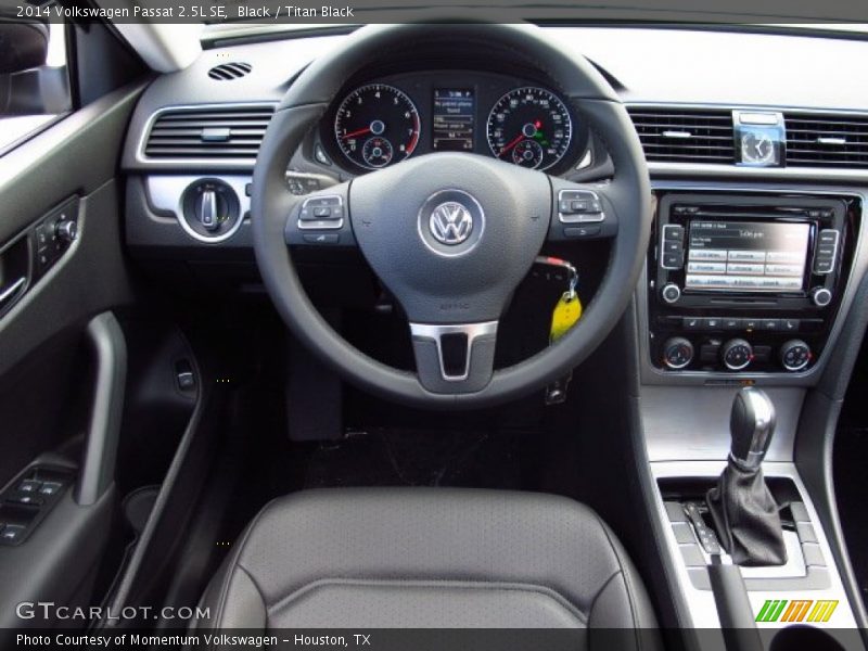 Black / Titan Black 2014 Volkswagen Passat 2.5L SE
