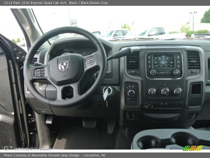 Black / Black/Diesel Gray 2014 Ram 1500 Express Quad Cab 4x4