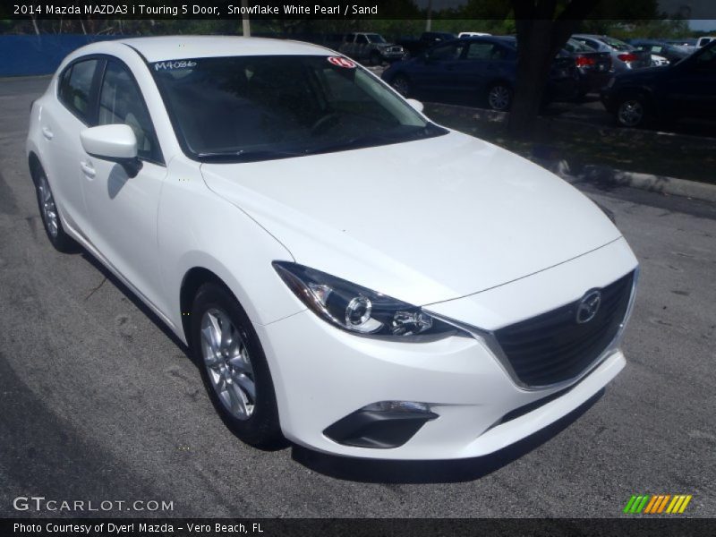 Snowflake White Pearl / Sand 2014 Mazda MAZDA3 i Touring 5 Door