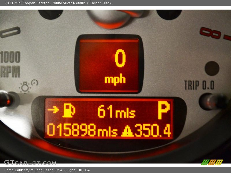 White Silver Metallic / Carbon Black 2011 Mini Cooper Hardtop