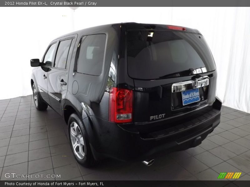 Crystal Black Pearl / Gray 2012 Honda Pilot EX-L