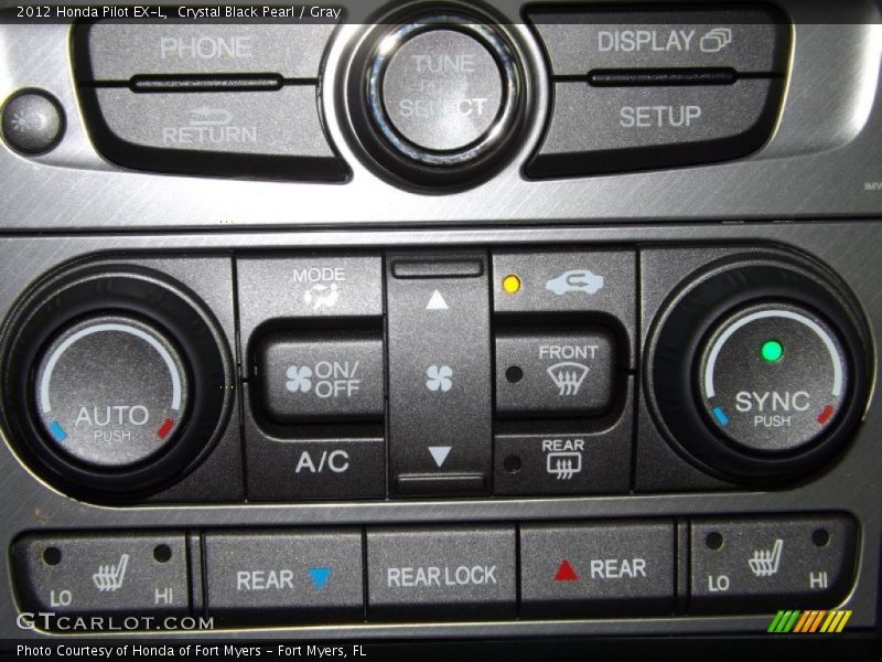 Crystal Black Pearl / Gray 2012 Honda Pilot EX-L