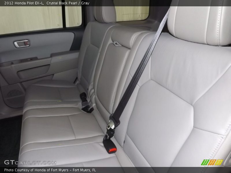 Crystal Black Pearl / Gray 2012 Honda Pilot EX-L
