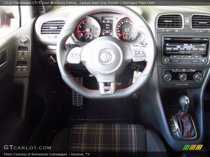 Carbon Steel Gray Metallic / Interlagos Plaid Cloth 2013 Volkswagen GTI 4 Door Wolfsburg Edition