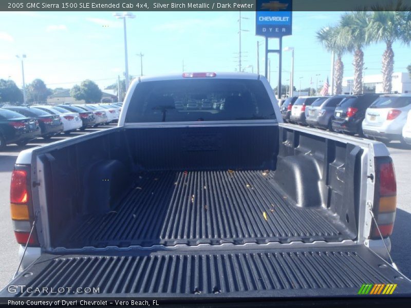 Silver Birch Metallic / Dark Pewter 2005 GMC Sierra 1500 SLE Extended Cab 4x4