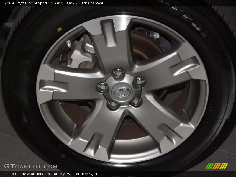 Black / Dark Charcoal 2009 Toyota RAV4 Sport V6 4WD