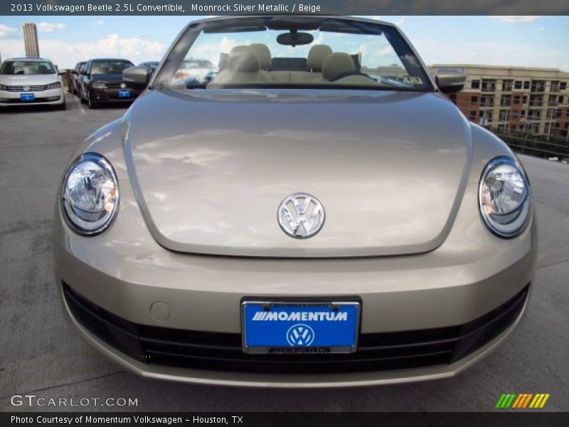 Moonrock Silver Metallic / Beige 2013 Volkswagen Beetle 2.5L Convertible