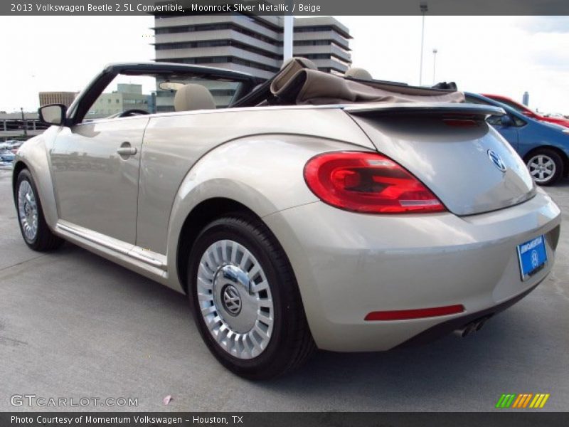 Moonrock Silver Metallic / Beige 2013 Volkswagen Beetle 2.5L Convertible