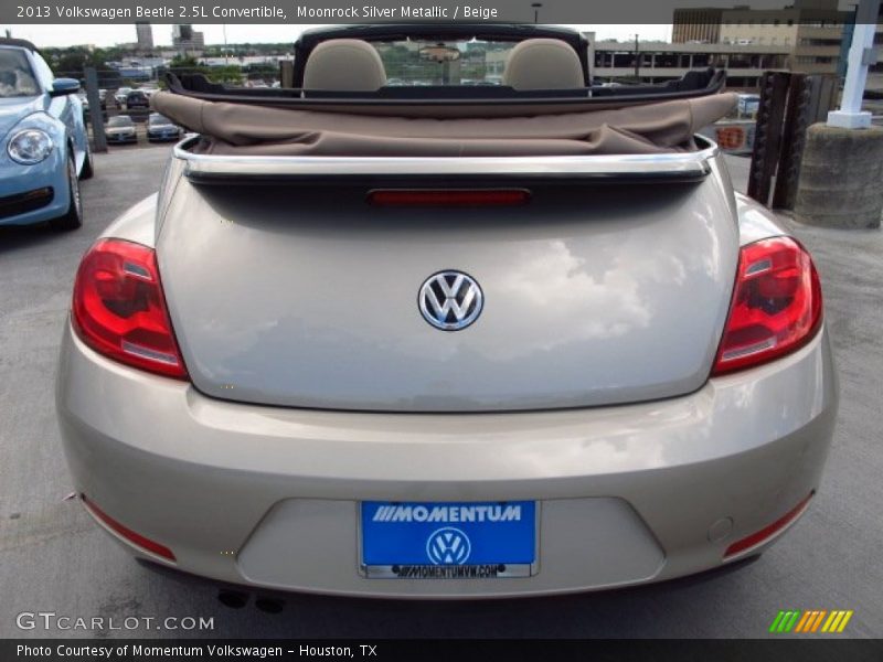 Moonrock Silver Metallic / Beige 2013 Volkswagen Beetle 2.5L Convertible