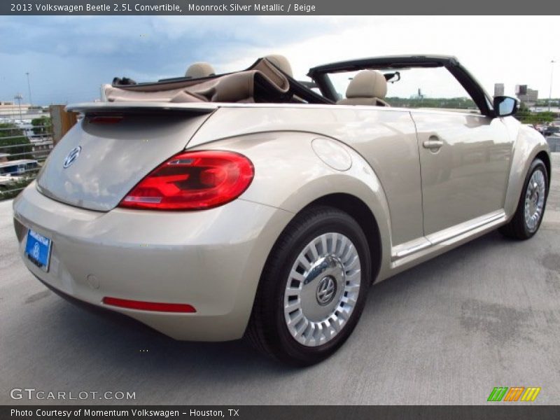 Moonrock Silver Metallic / Beige 2013 Volkswagen Beetle 2.5L Convertible