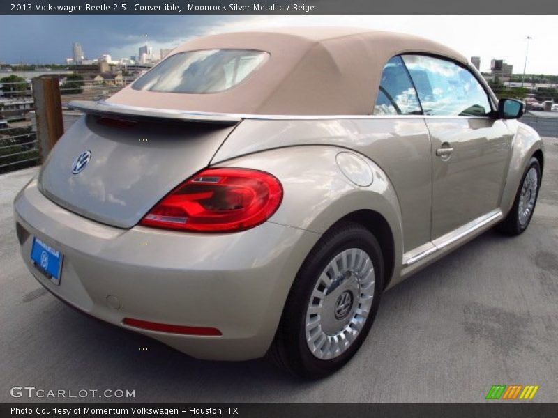 Moonrock Silver Metallic / Beige 2013 Volkswagen Beetle 2.5L Convertible