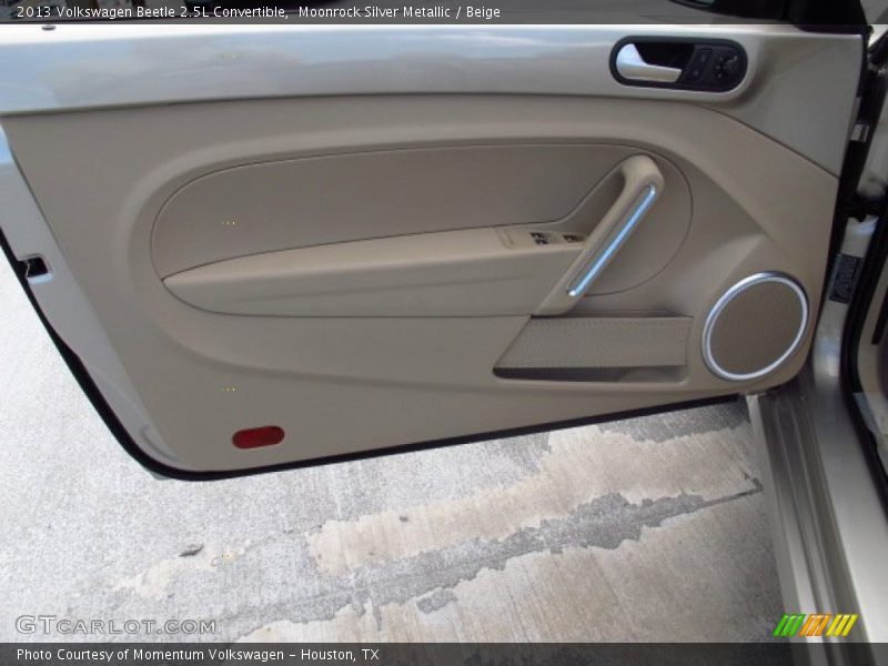 Moonrock Silver Metallic / Beige 2013 Volkswagen Beetle 2.5L Convertible
