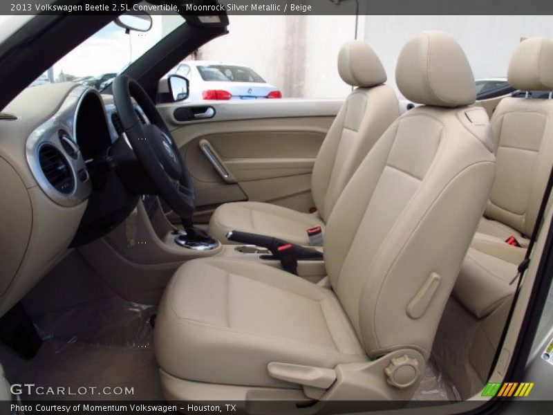 Moonrock Silver Metallic / Beige 2013 Volkswagen Beetle 2.5L Convertible
