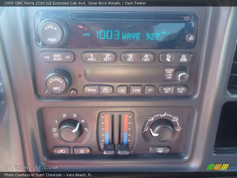 Silver Birch Metallic / Dark Pewter 2005 GMC Sierra 1500 SLE Extended Cab 4x4