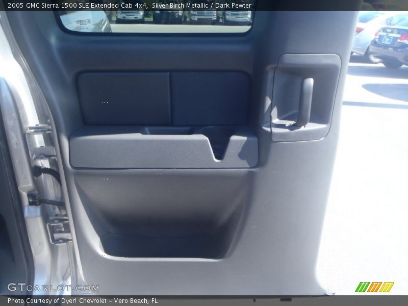 Silver Birch Metallic / Dark Pewter 2005 GMC Sierra 1500 SLE Extended Cab 4x4