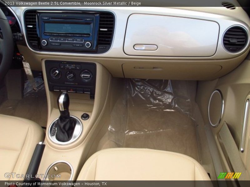 Moonrock Silver Metallic / Beige 2013 Volkswagen Beetle 2.5L Convertible