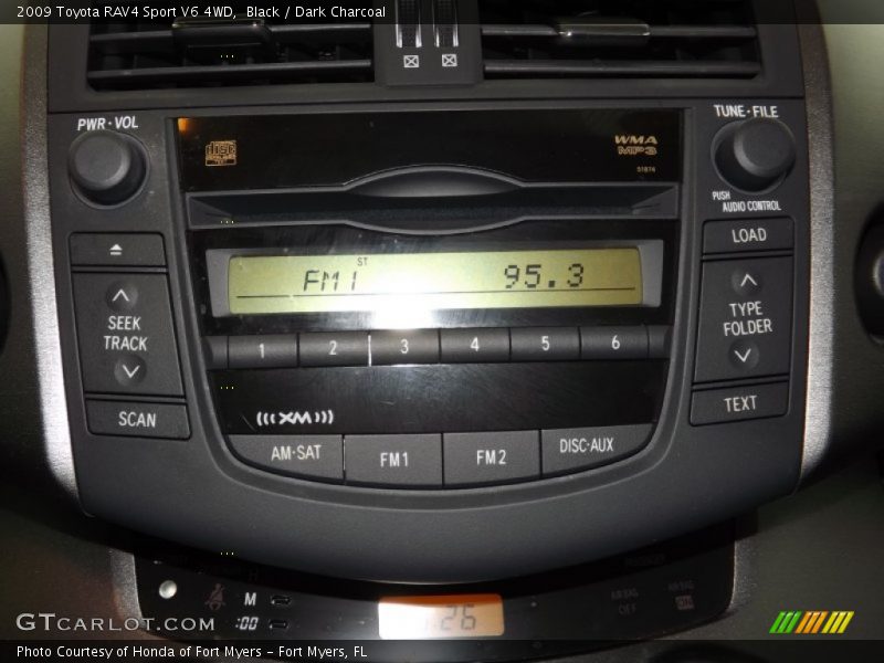 Black / Dark Charcoal 2009 Toyota RAV4 Sport V6 4WD