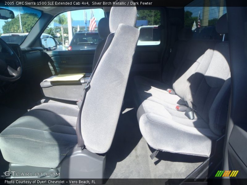 Silver Birch Metallic / Dark Pewter 2005 GMC Sierra 1500 SLE Extended Cab 4x4