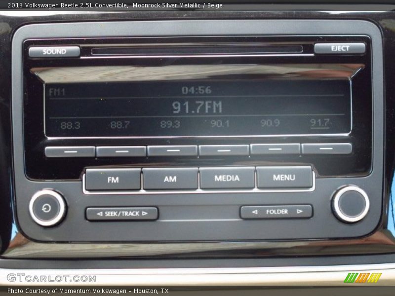 Moonrock Silver Metallic / Beige 2013 Volkswagen Beetle 2.5L Convertible